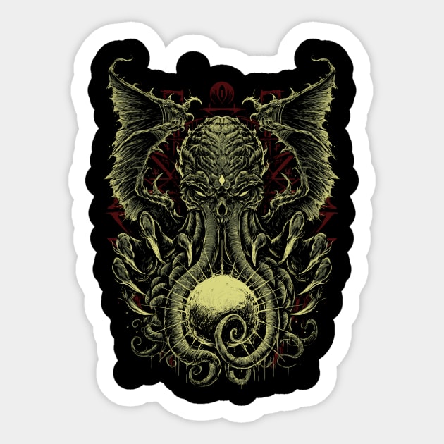 Cthulhu Sticker by Bodya